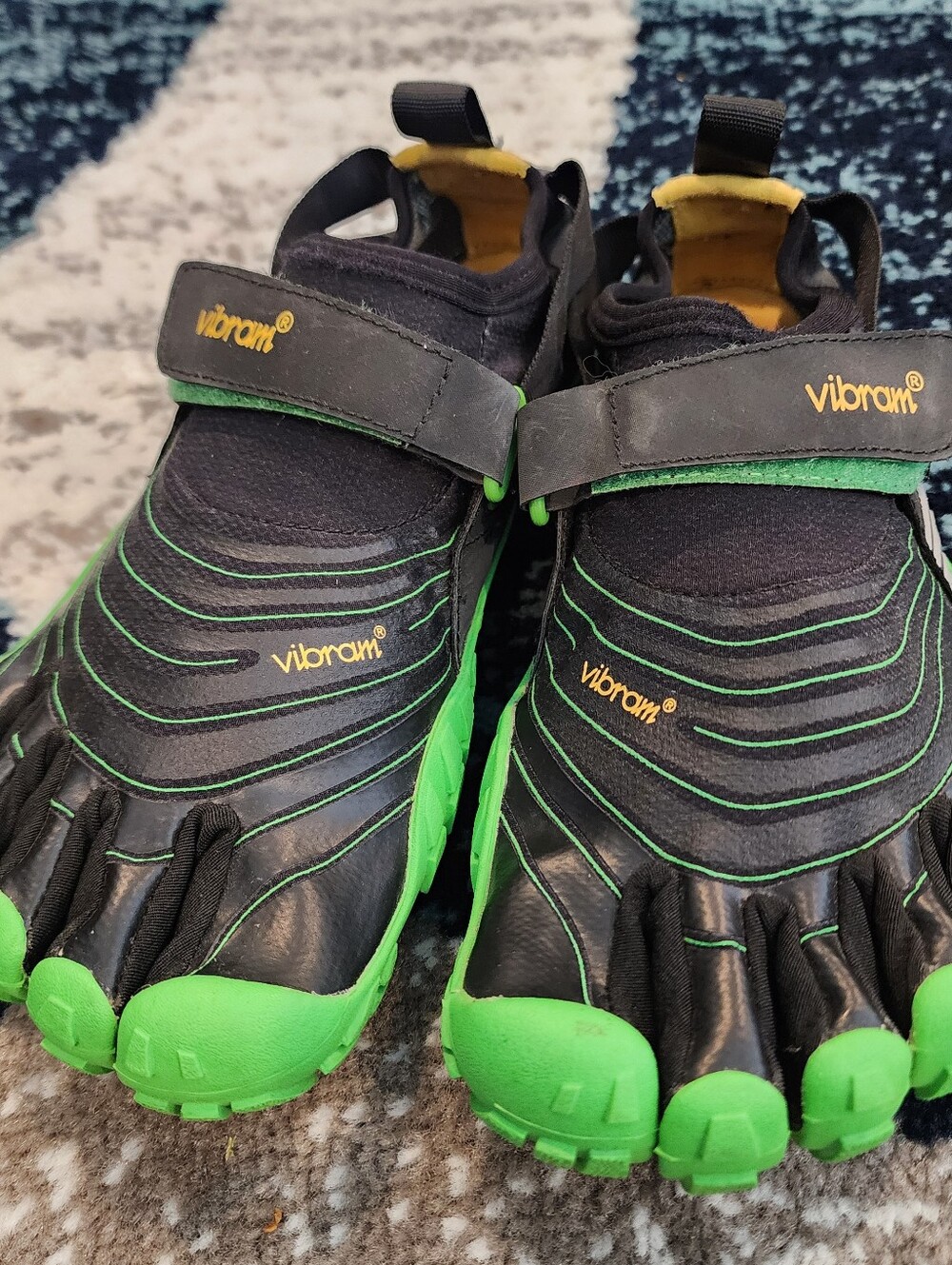 Vibram FiveFingers Spyridon MR Black/Green Size 40 Running Shoes Trekking 8.5-9